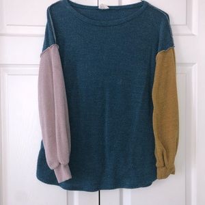 Fun FALL color block top